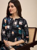 Cotton Women Kurta Set for Women Co-Ords Set, Kurta with Pant - Image 3